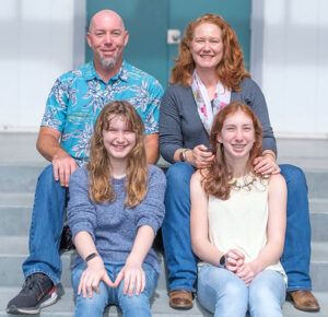 Youth Pastor Jeff Klohns and family